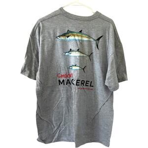 Guy Harvey Mens Fish Shirt Extra Large Smokin' Mackerel Short-Sleeve T-Shirt XL